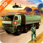 icon offroad army war Truck Drive Mission
