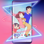 icon wallpaper crayon shin-chan for Samsung Galaxy Note 10 1