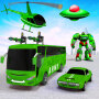 icon Army Bus Robot Car Games 3D