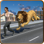 icon angry lion strike