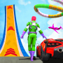 icon Superhero Car Stunts Games: Mega Ramp 2022