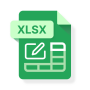 icon Edit XLSX Spreadsheets Reader for iball Slide Cuboid