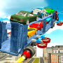 icon Flying Car Transport Truck 3D