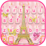 icon Gold Pink Tower Keyboard Background for LG K10 LTE(K420ds)