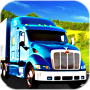 icon Transporter Truck: Path Road