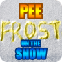 icon Pee on the snow. Greeting Card for Samsung S5830 Galaxy Ace