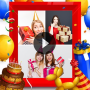 icon Birthday video maker with music