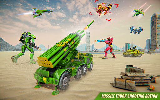 Missile Truck Robot Game – Jet Robot Car Game 2021