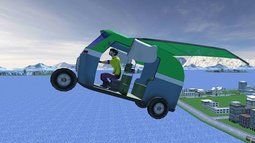 Flying Tuk Tuk Auto Rickshaw