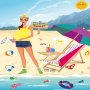 icon Mommy Cleaning Beach for Huawei MediaPad M3 Lite 10