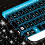 icon Glowing Blue Neon Keyboard
