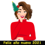 icon Feliz año nuevo 2021 pegatinas para Whatsapp for Huawei MediaPad M3 Lite 10