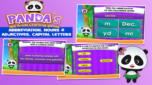 Panda 4th Grade Learning Games