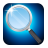 icon Magnifying glass with light 14.0