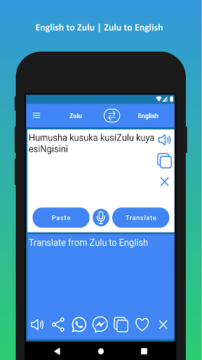 Zulu English Translator app