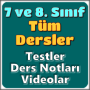 icon 7. Sınıf 8. Sınıf Tüm Dersler Lgs Test Çöz Konular