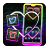 icon Neon Heart Launcher Theme 1.0