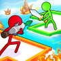 icon Raft Defense: Crazy stickman for iball Slide Cuboid