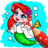 icon Mermaid Coloring 1.5