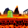 icon escape : the lava floor for Samsung S5830 Galaxy Ace