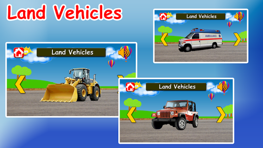 Vehicles Learning App for Kids & Toddlers