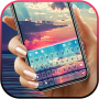 icon Aesthetic Sun Rise Keyboard Background for intex Aqua A4