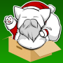icon Flying Santa Cat