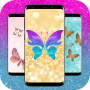 icon Glitter Butterfly Wallpaper