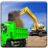 icon Sand Excavator Truck driving Rescue simulator 3D 4.4