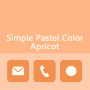 icon Simple Pastel Color Apricot