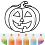 icon Halloween Coloring book
