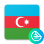 icon Azerbaijan Stickers for Samsung S5830 Galaxy Ace