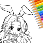 icon Cute Drawing : Anime Color Fan for Sony Xperia XZ1 Compact