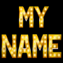 icon 3D My Name Live Wallpaper for intex Aqua A4