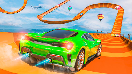 Crazy Car Stunt Game 2022 : Mega Ramp Car Games 3D