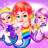 icon Triplet Princess Mermaid Braid Hairs Salon 1.2