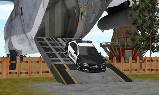 Police Plane Transporter Game