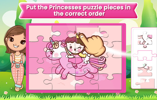 Kids Jigsaw Princess Puzzles - Game for Girls