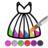 icon Glitter Dress Coloring 4.5
