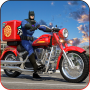 icon Bat Super Hero City Pizza Delivery