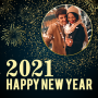 icon New year photo frame 2021, new year photo editor