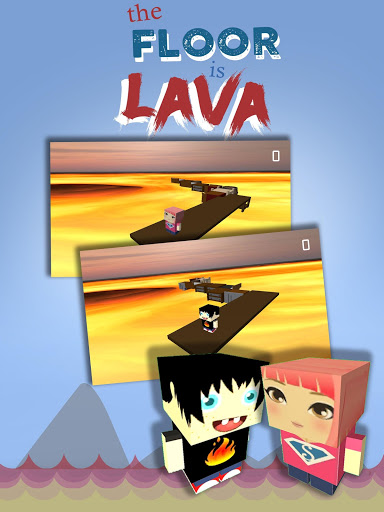 The Floor is Lava - 3D zigzag maze game