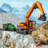 icon Snow Offroad Construction Excavator 1.25