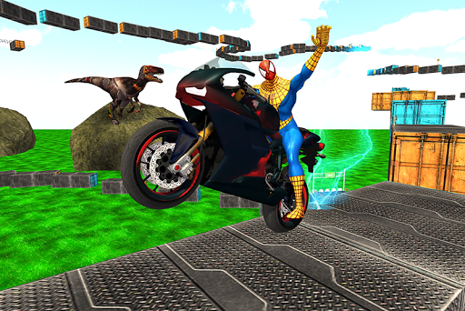 Superhero bike race: Offroad Moto Bike Racer