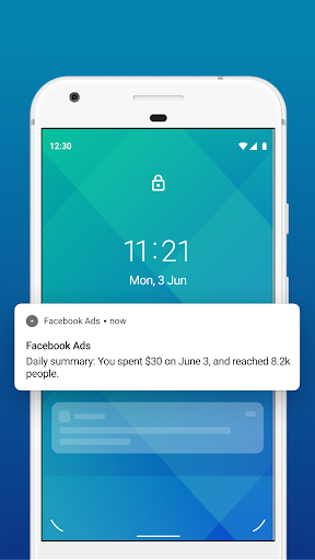 Ads Manager Facebook на телефоне мобильная.