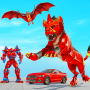 icon Lion Robot Car Game 2021 – Flying Bat Robot Games