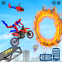 icon Bike Stunt Superhero Mega Ramp for intex Aqua A4