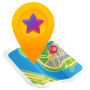 icon Share GPS & Add Place in Maps