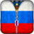 icon Russia Flag Zipper Lock 35.9