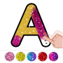 icon Alphabets Coloring book